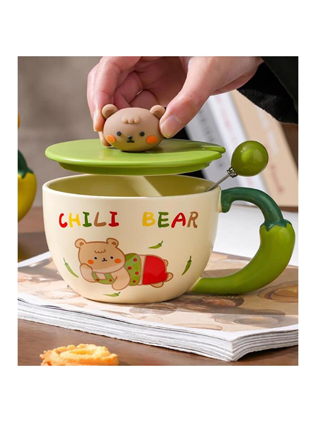 Karışık Sevimli Ayıcık Temalı Seramik Kupa-3