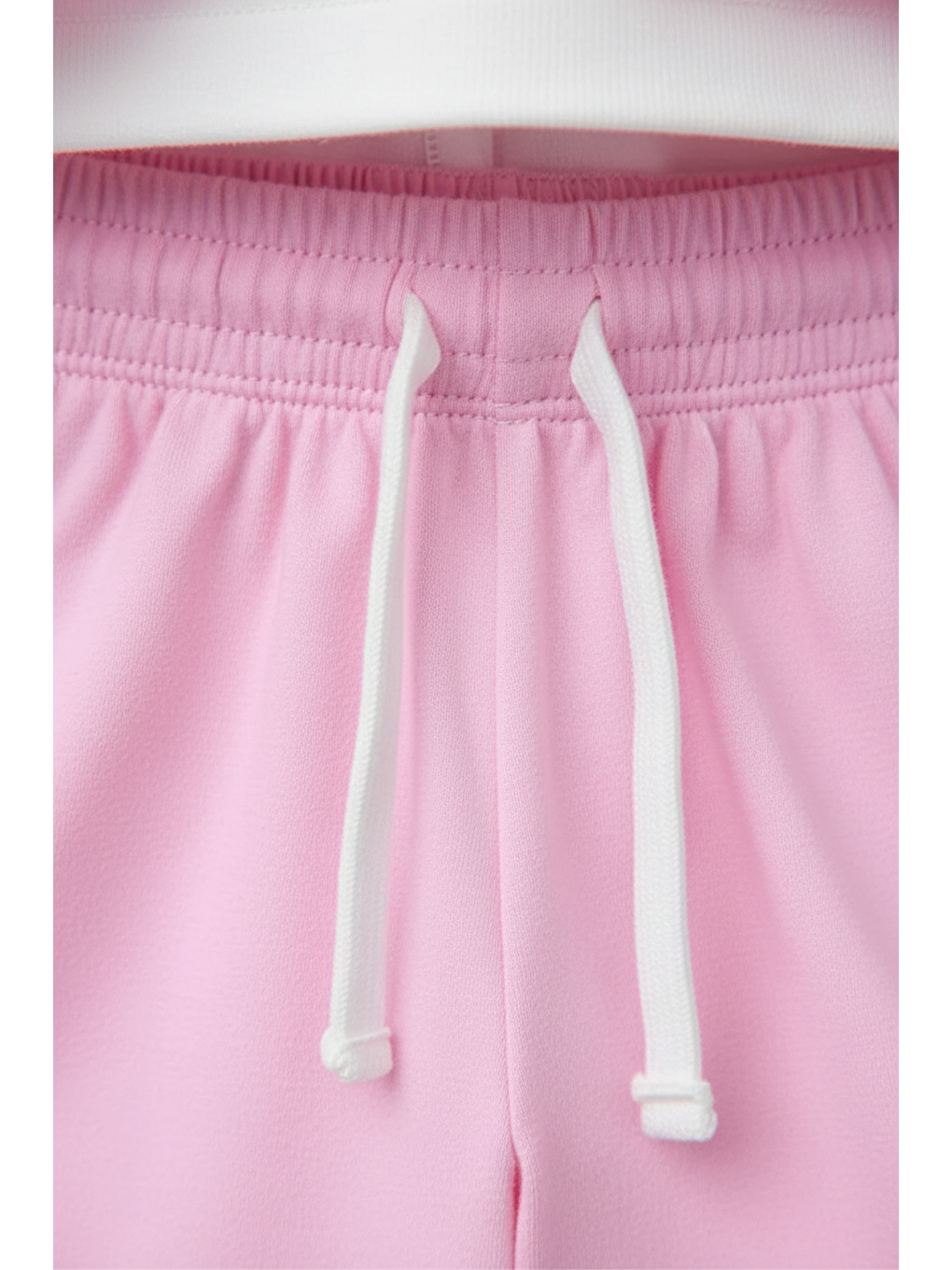 Kız Çocuk Pamuklu Pembe Baskılı T-shirt Ve Şort Takım - Kontrast Şerit Detaylı-3
