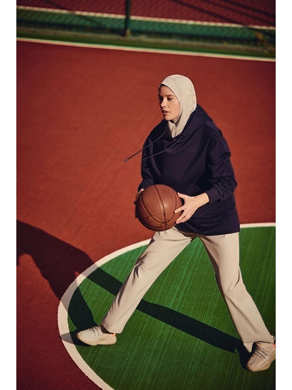 Yumuşak Dokulu Kapüşonlu Lacivert Basic Günlük Sweatshirt Act 23-1