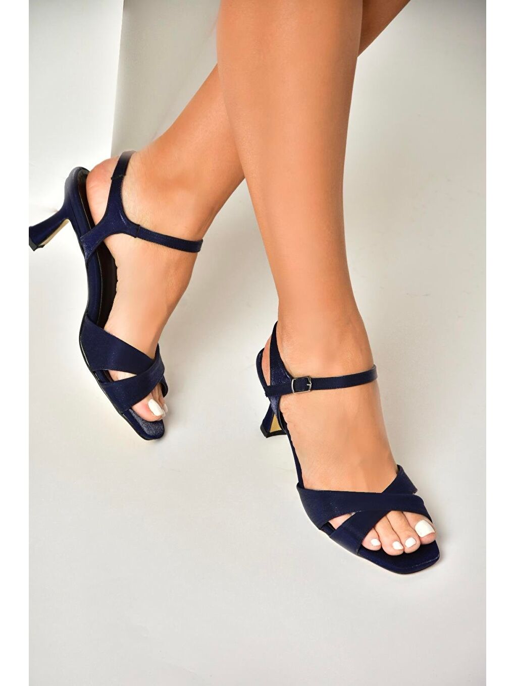 Lacivert Kadın Topuklu Ayakkabı U5695213