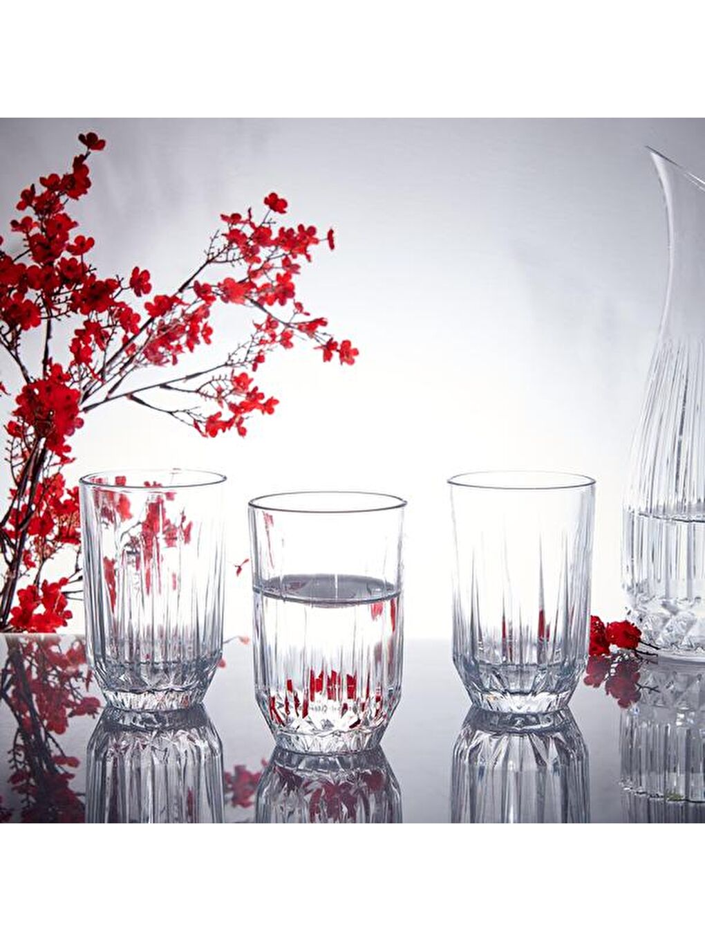 PASABAHCE Renksiz Echo Damla 3'lü Meşrubat Bardağı - 350 ml