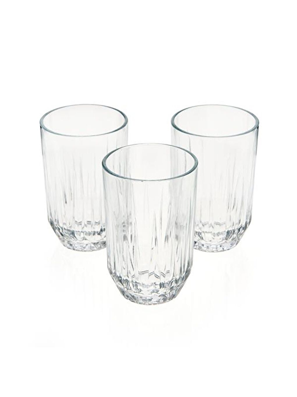 PASABAHCE Renksiz Echo Damla 3'lü Meşrubat Bardağı - 350 ml - 2