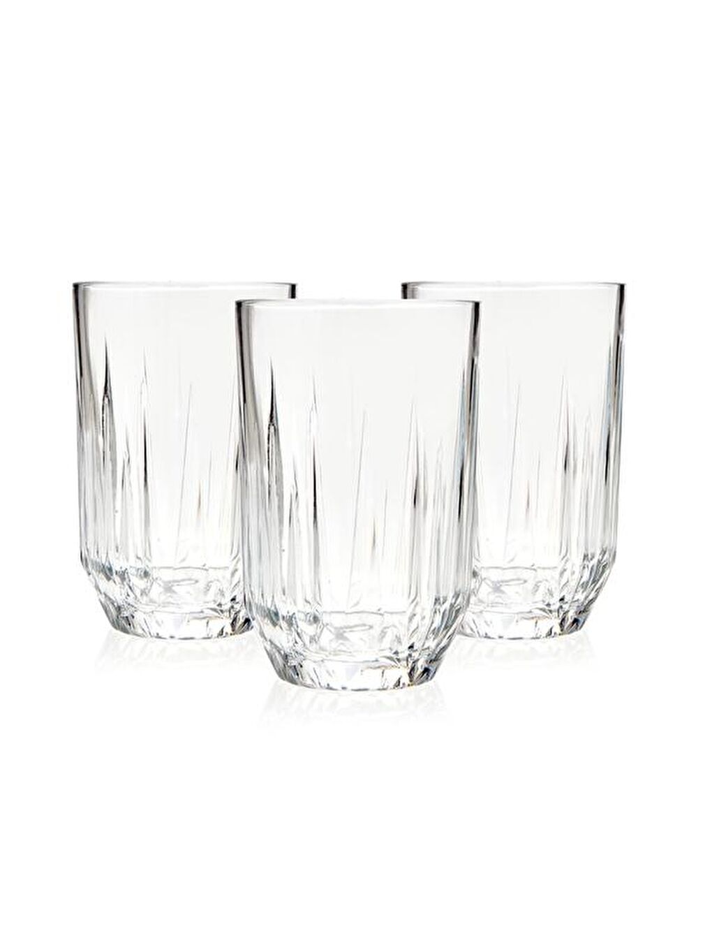 PASABAHCE Renksiz Echo Damla 3'lü Meşrubat Bardağı - 350 ml - 3
