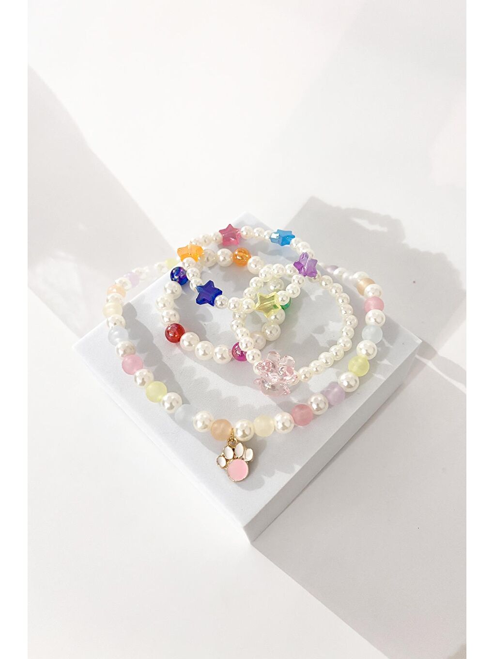 Karışık Charmlı 4 adet Çocuk Bileklik Seti-3