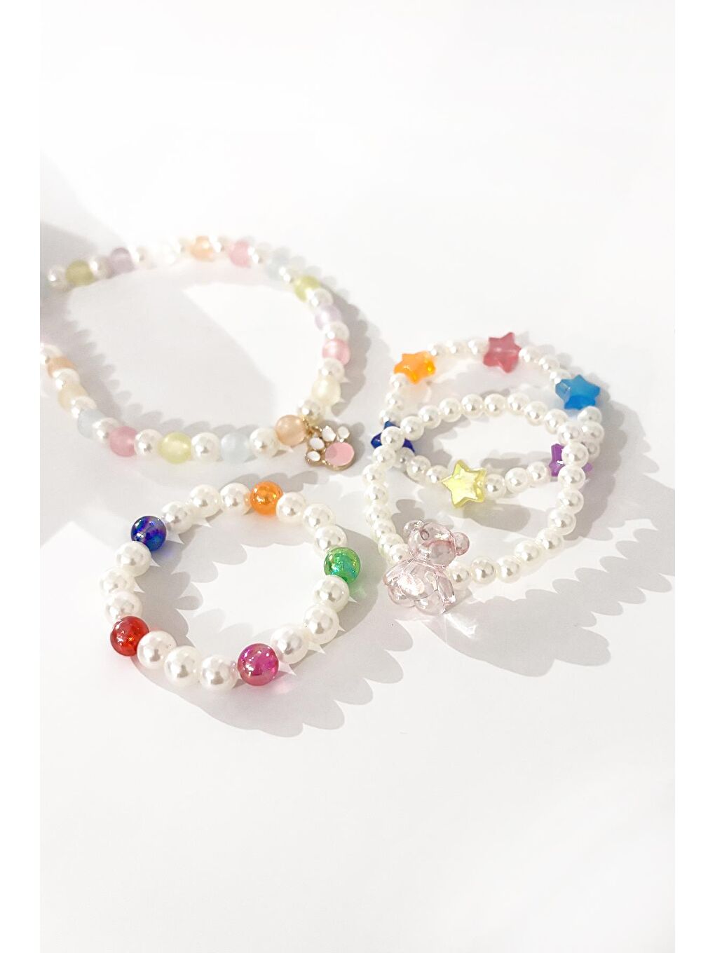 Karışık Charmlı 4 adet Çocuk Bileklik Seti-4