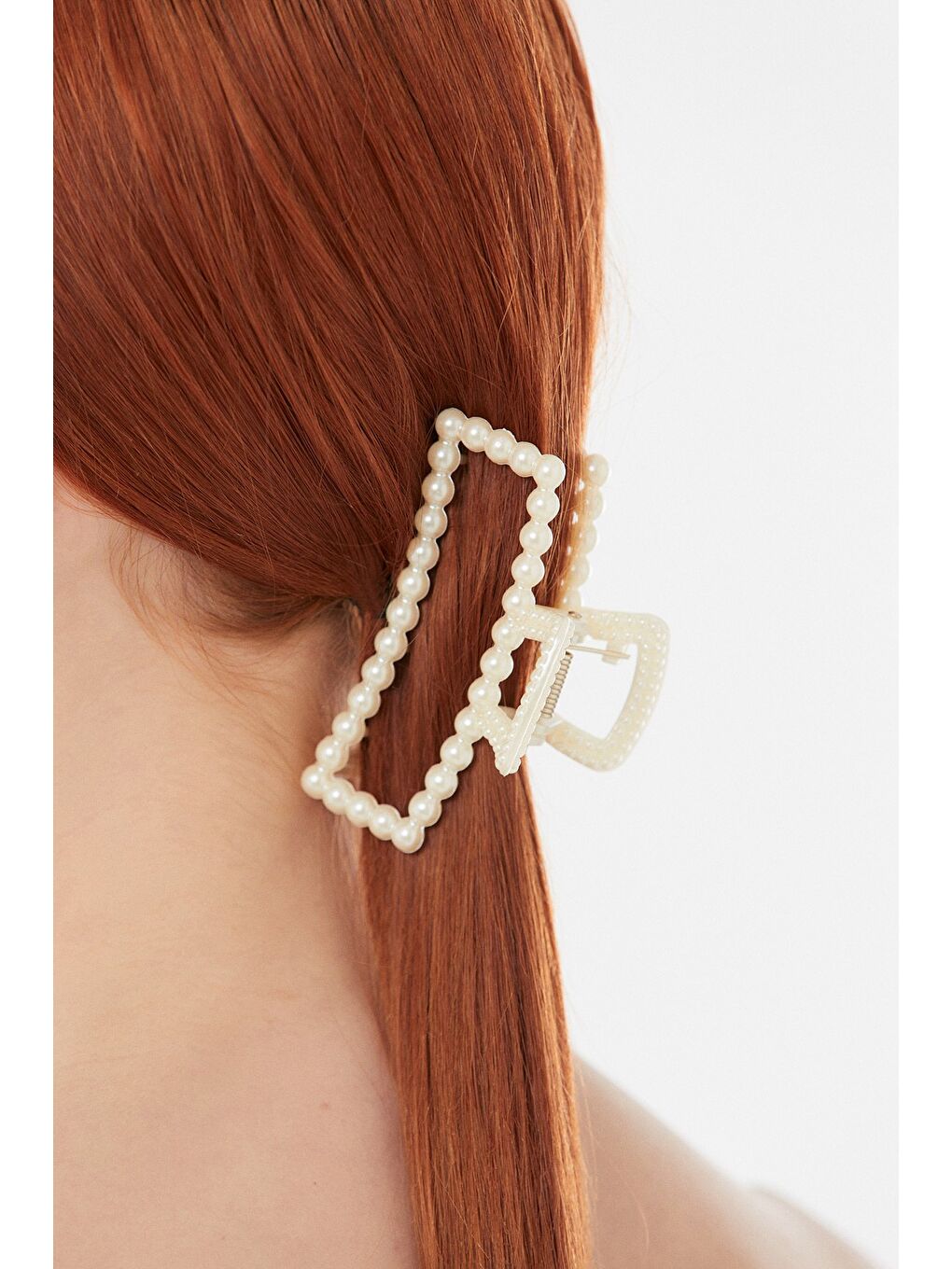 Ekru İncili Mandal Toka-1