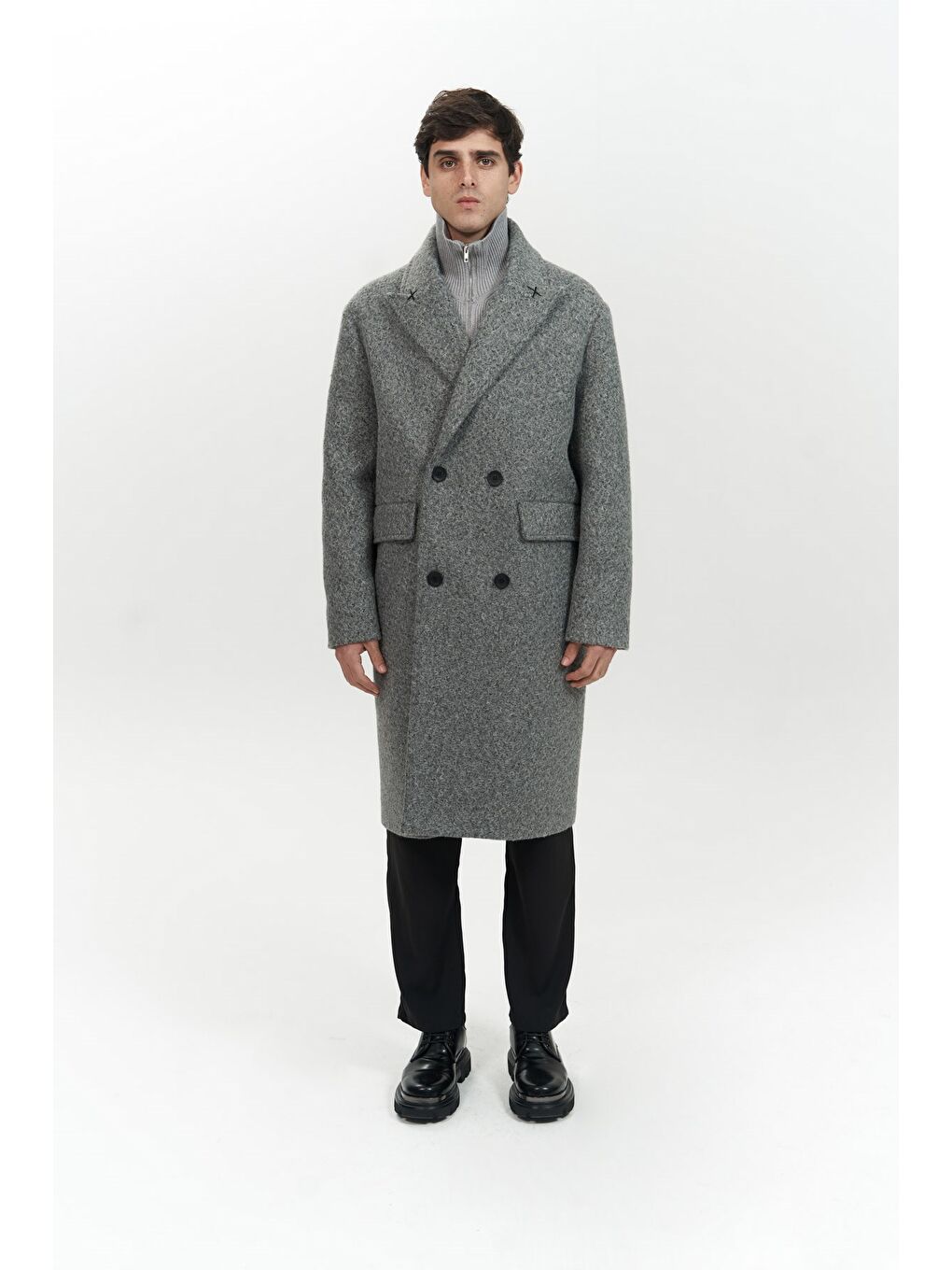 Rodney Antrasit Erkek Uzun Kaban-1