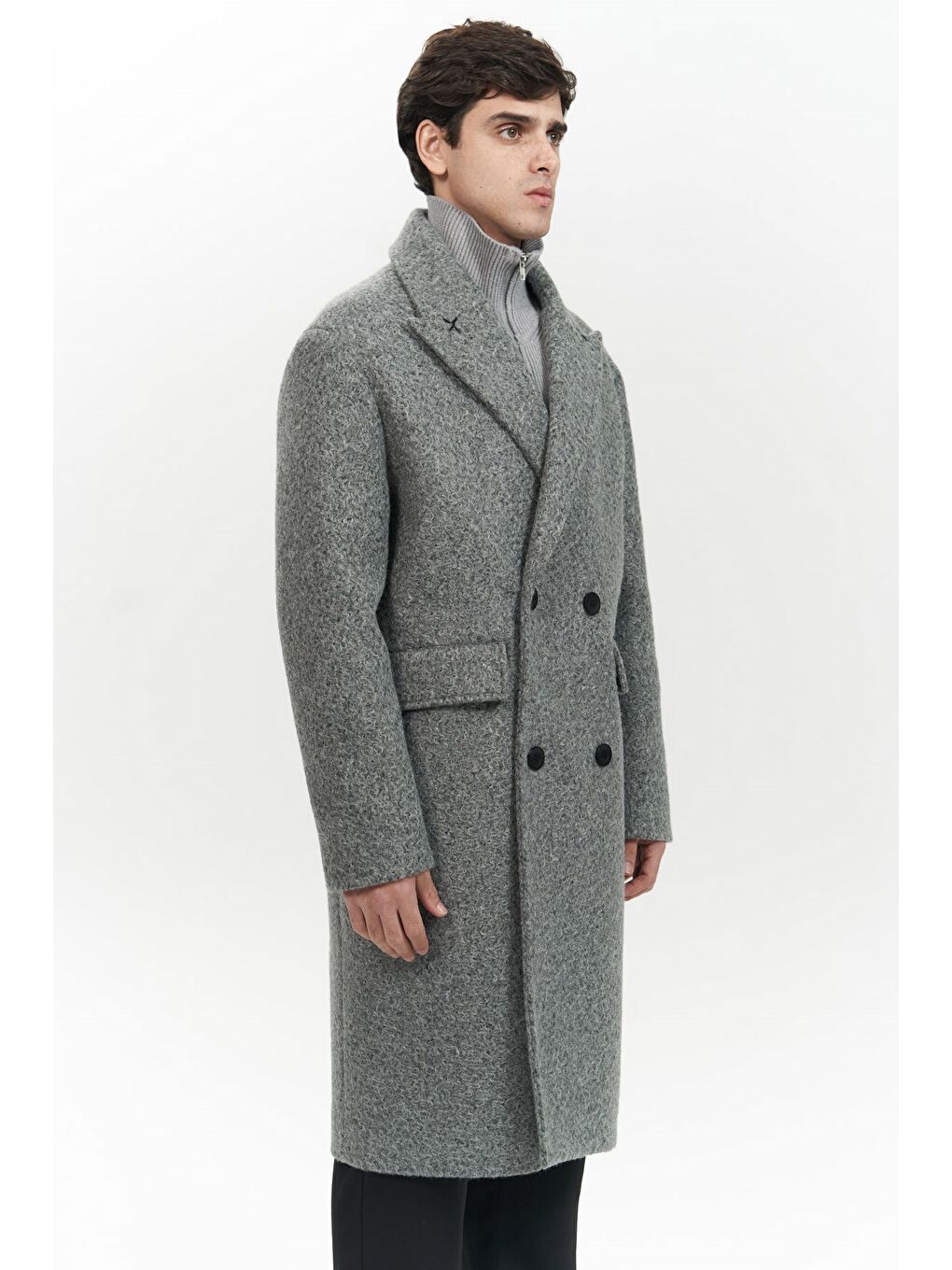 Rodney Antrasit Erkek Uzun Kaban-2