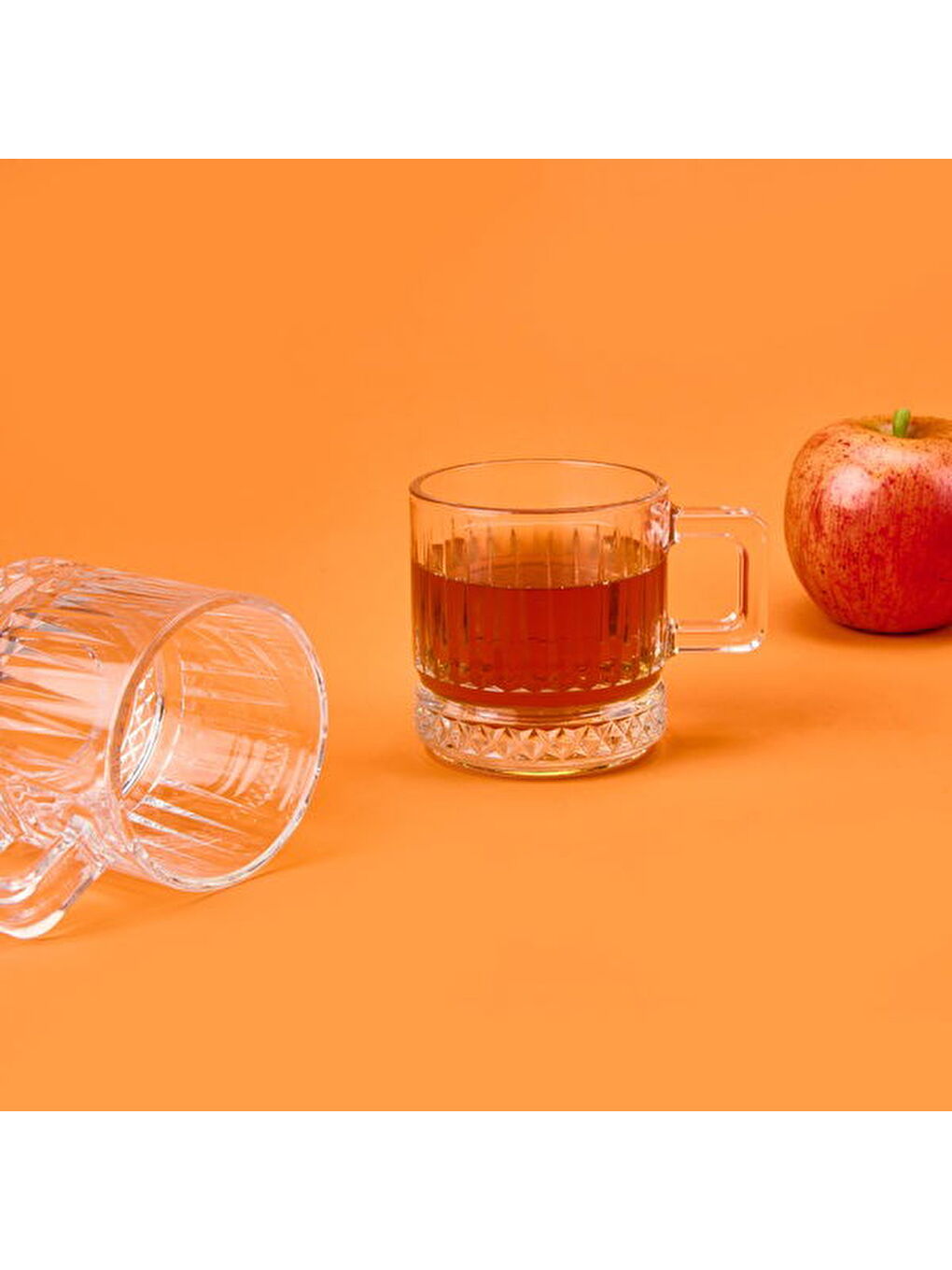 Renksiz Elysia 2'li Cam Kupa - Şeffaf - 195 ml-1