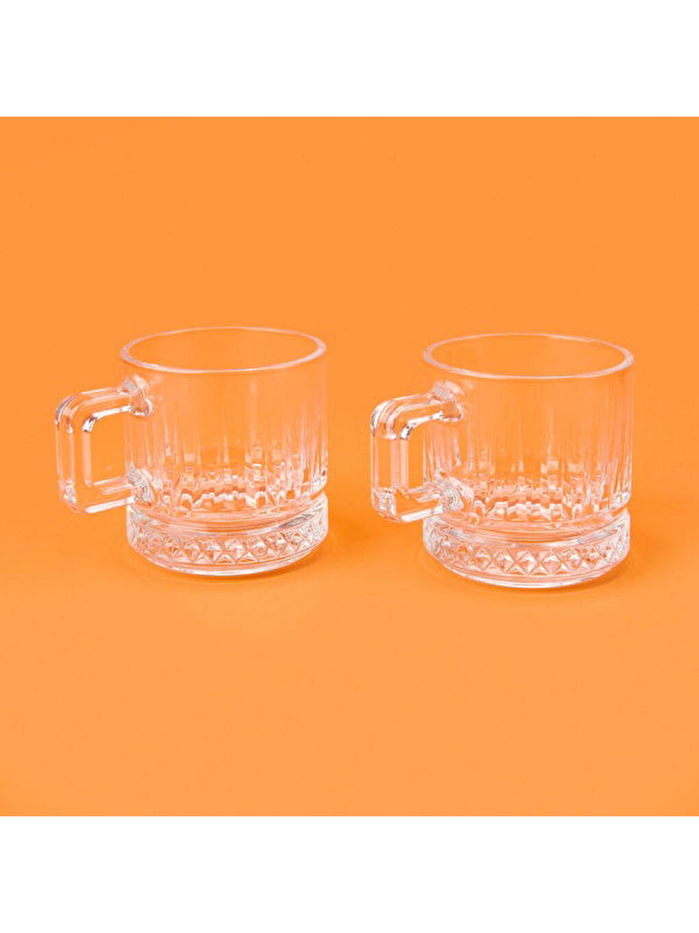 Renksiz Elysia 2'li Cam Kupa - Şeffaf - 195 ml-3