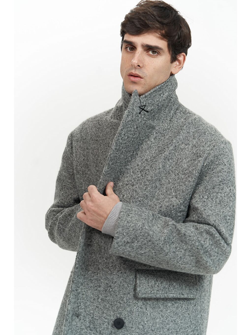 Rodney Antrasit Erkek Uzun Kaban-5