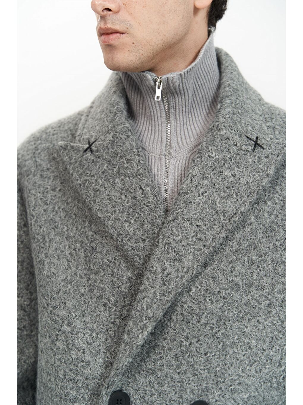 Rodney Antrasit Erkek Uzun Kaban-6