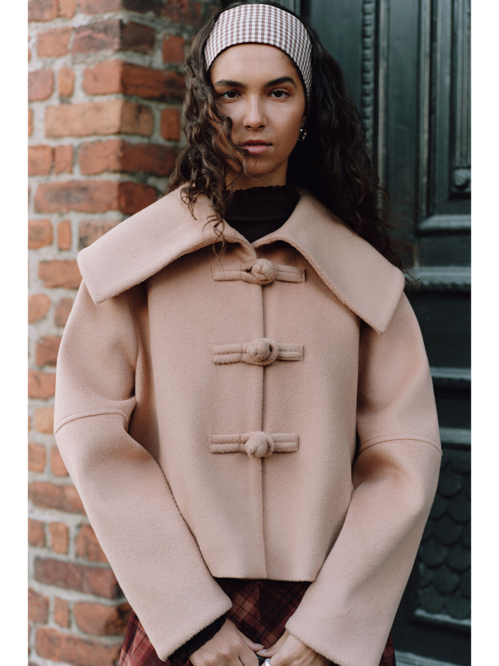 Isabel Kısa Kaşe Ceket Bej