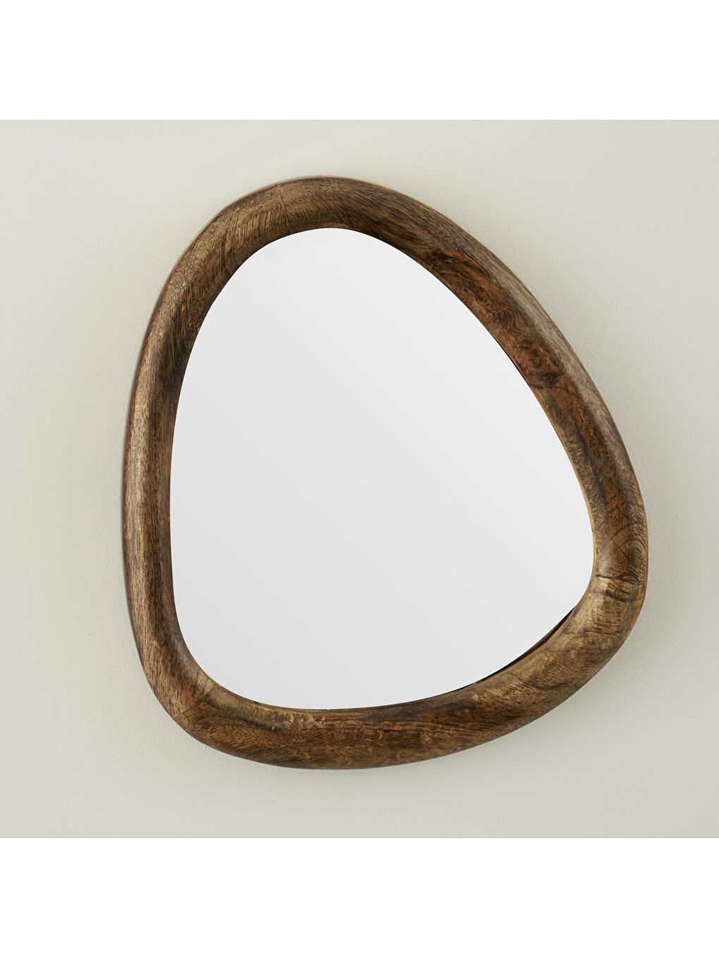 Bej Adela Ahşap Ayna Naturel (22,5x2,5x24,5 cm)