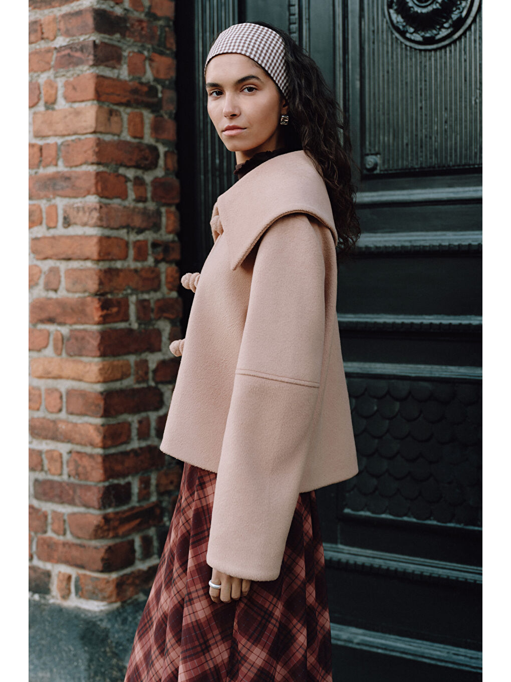 Isabel Kısa Kaşe Ceket Bej-2