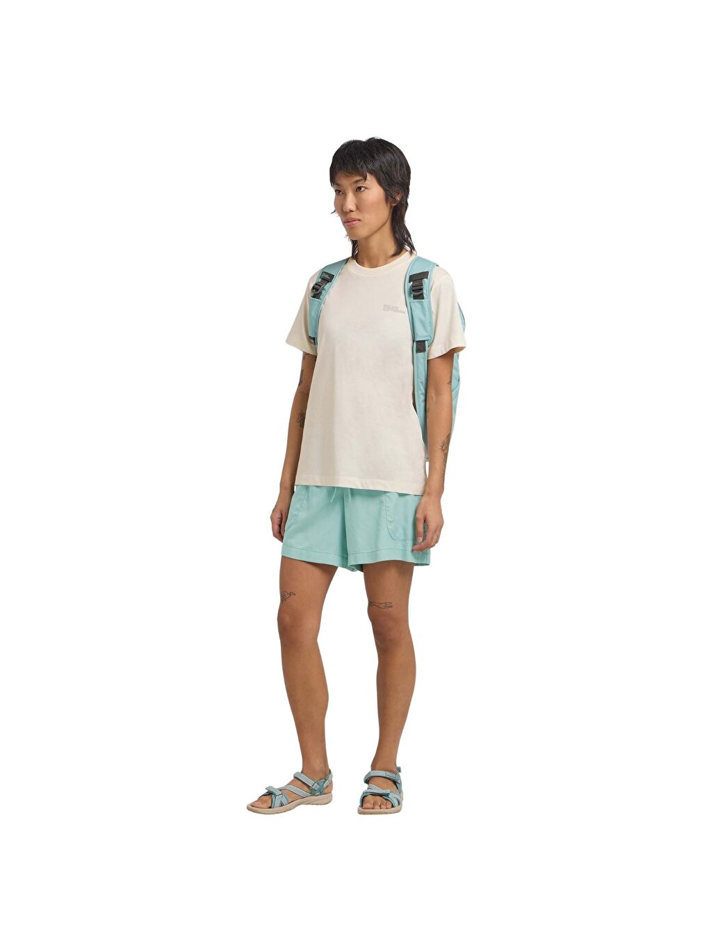 Essential T Kadın Beyaz Tişört-2