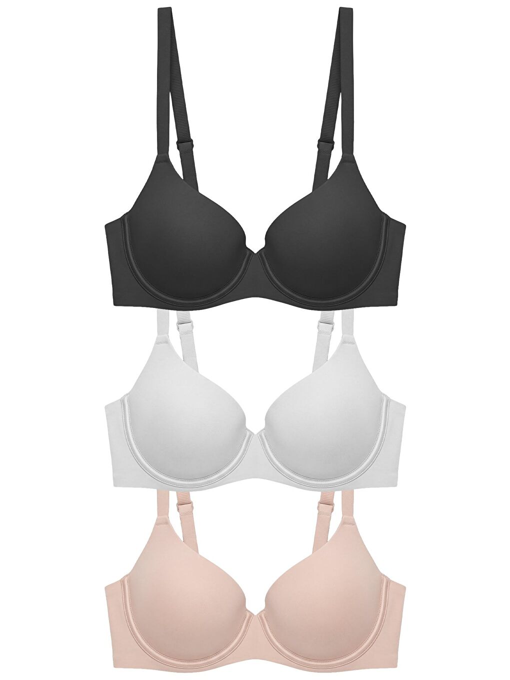 Karışık Seamless Bra - Wired | Lazer Kesim Dikişsiz Balenli Kadın Sütyen 3'Lü Paket