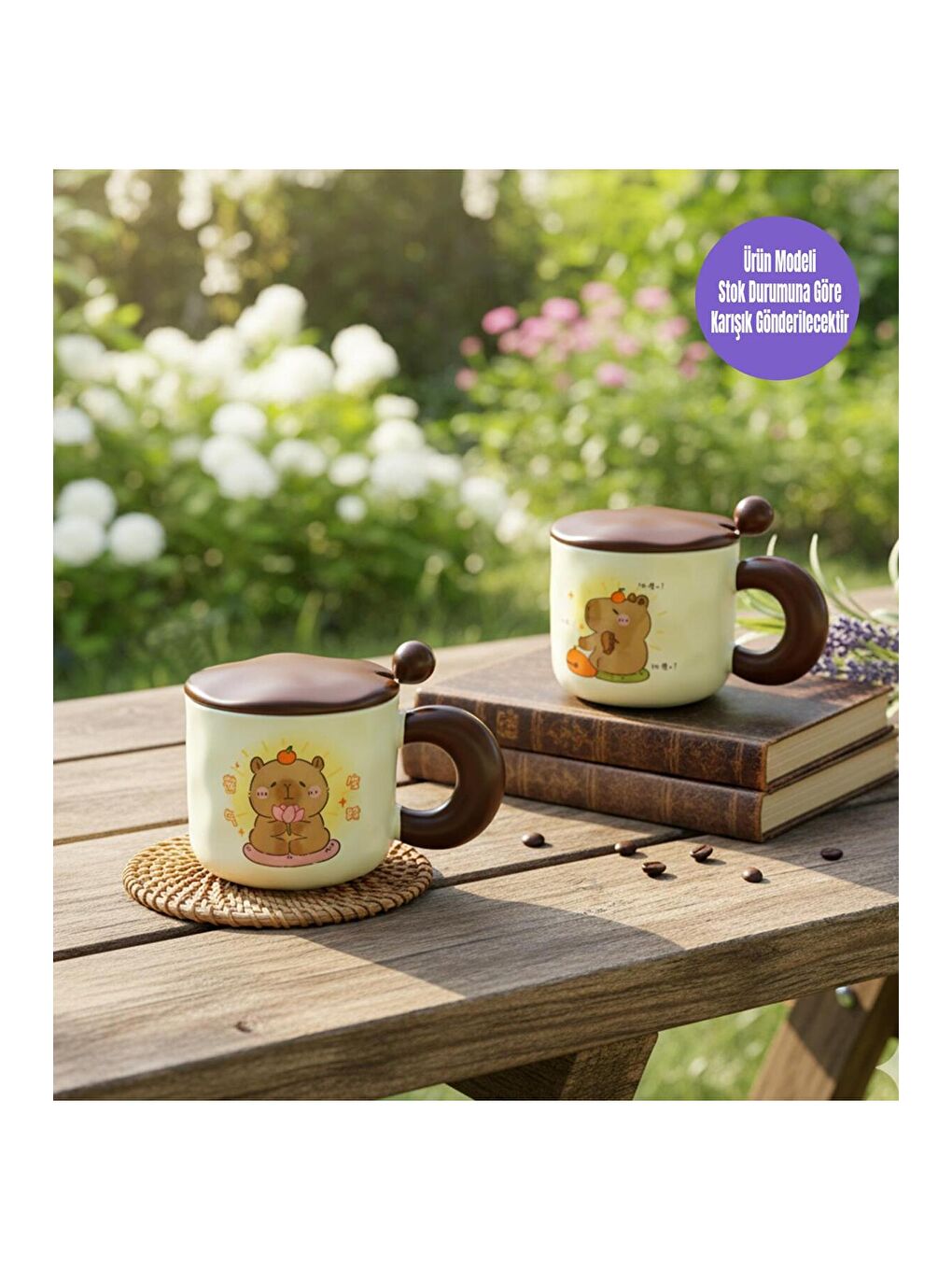 Karışık Mutlu Temalı Seramik Kupa-1