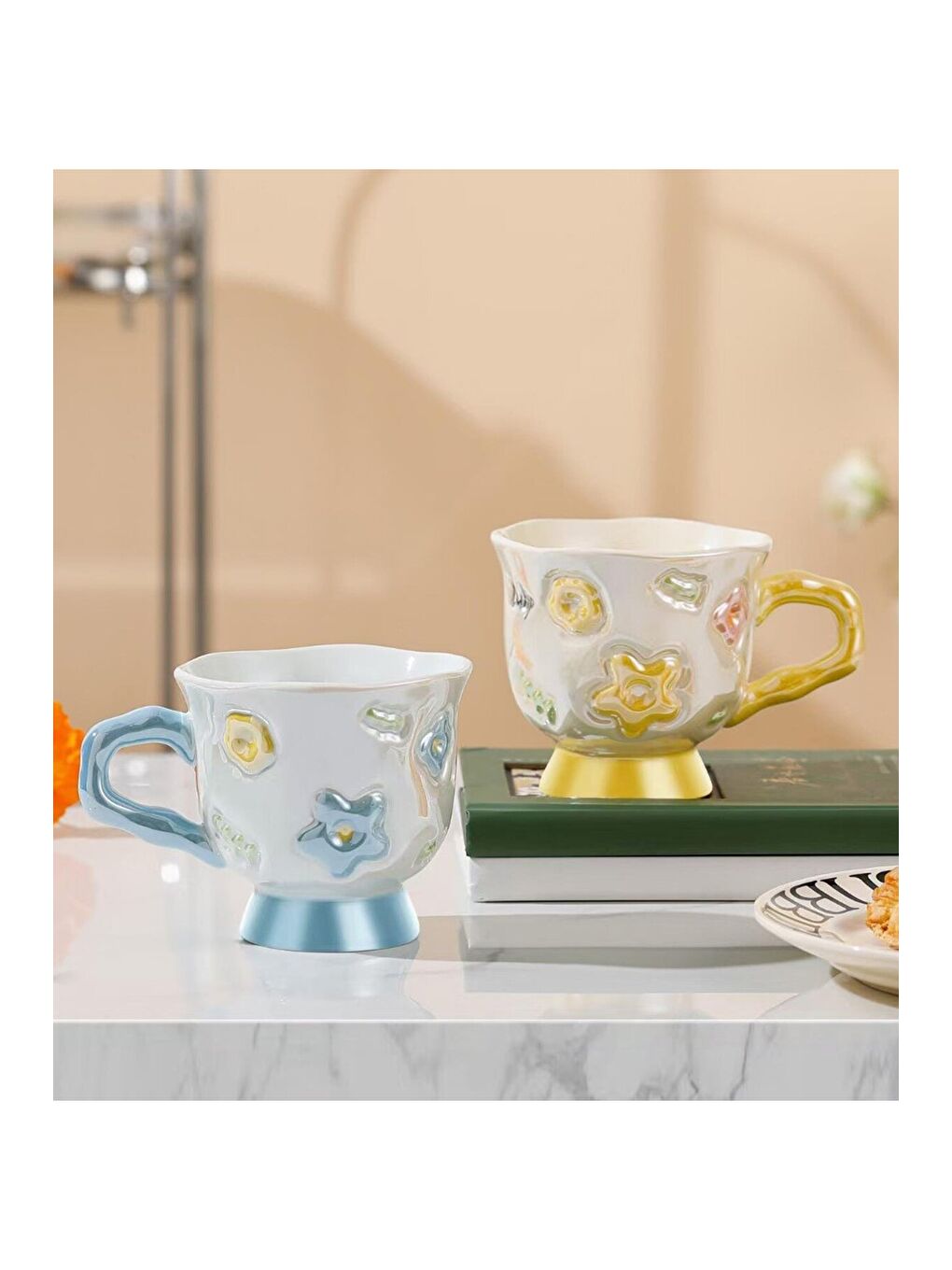 Karışık Bahar Esintisi Temalı Seramik Kupa-2