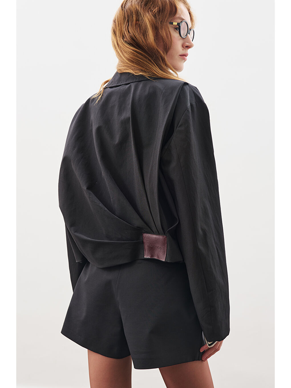 Ekoseli Bomber Ceket Siyah-3