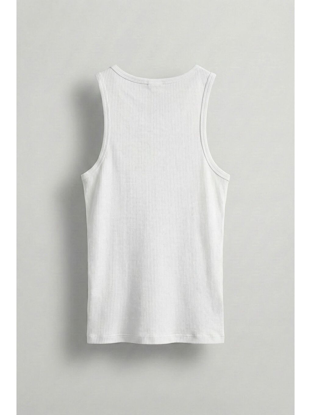 Erkek Basic Fitilli Kumaş Sporcu Atlet Beyaz-2