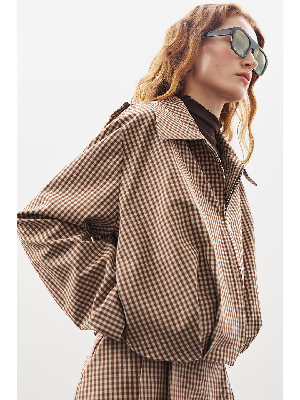 Karışık Ekoseli Bomber Ceket Ekose-2