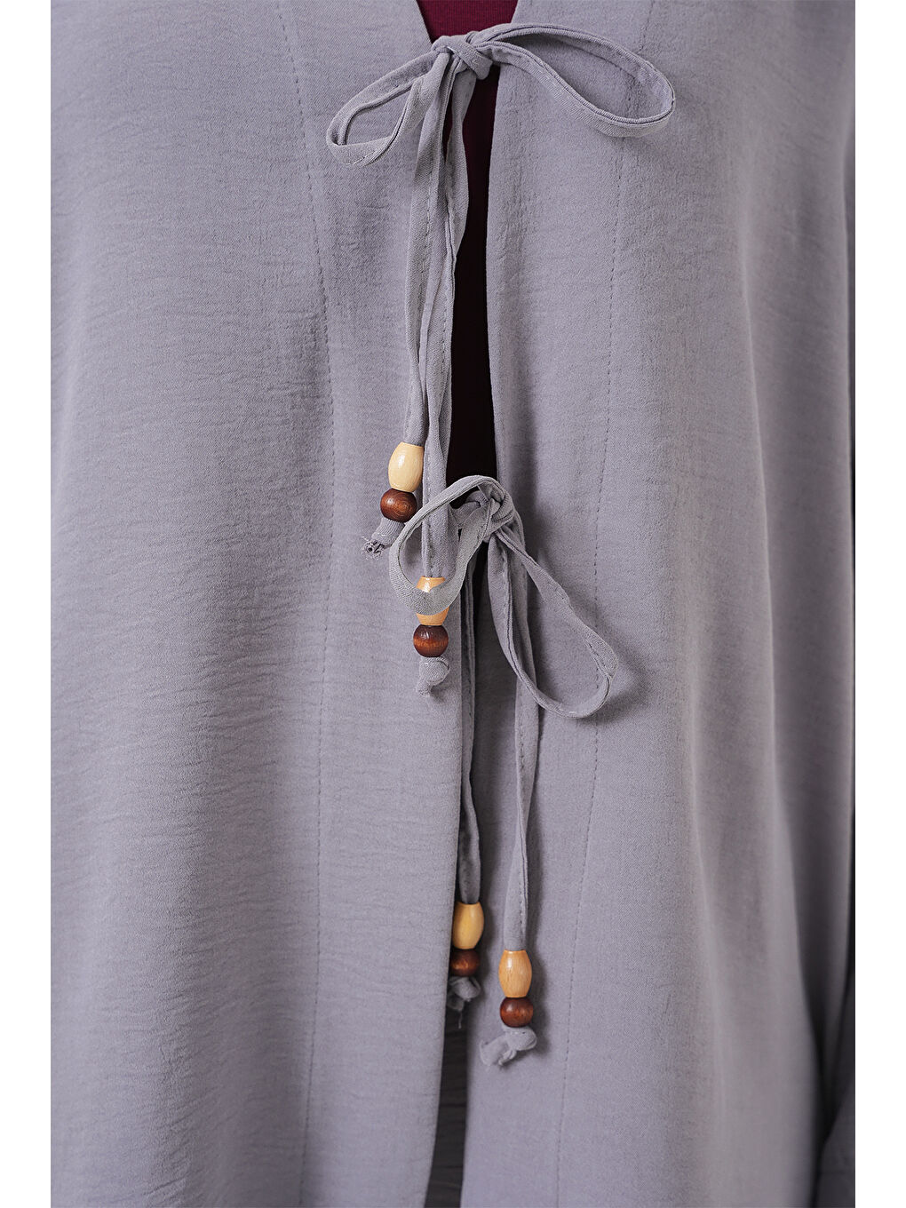 Kadın Ayrobin Kimono Pantolon İkili Takım 6739 - Gri-4