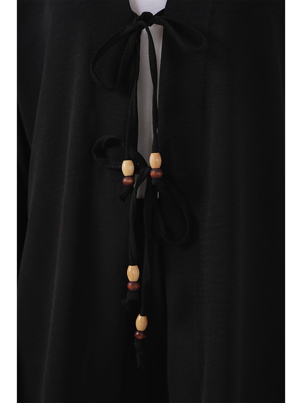 Kadın Ayrobin Kimono Pantolon İkili Takım 6739 - Siyah-4