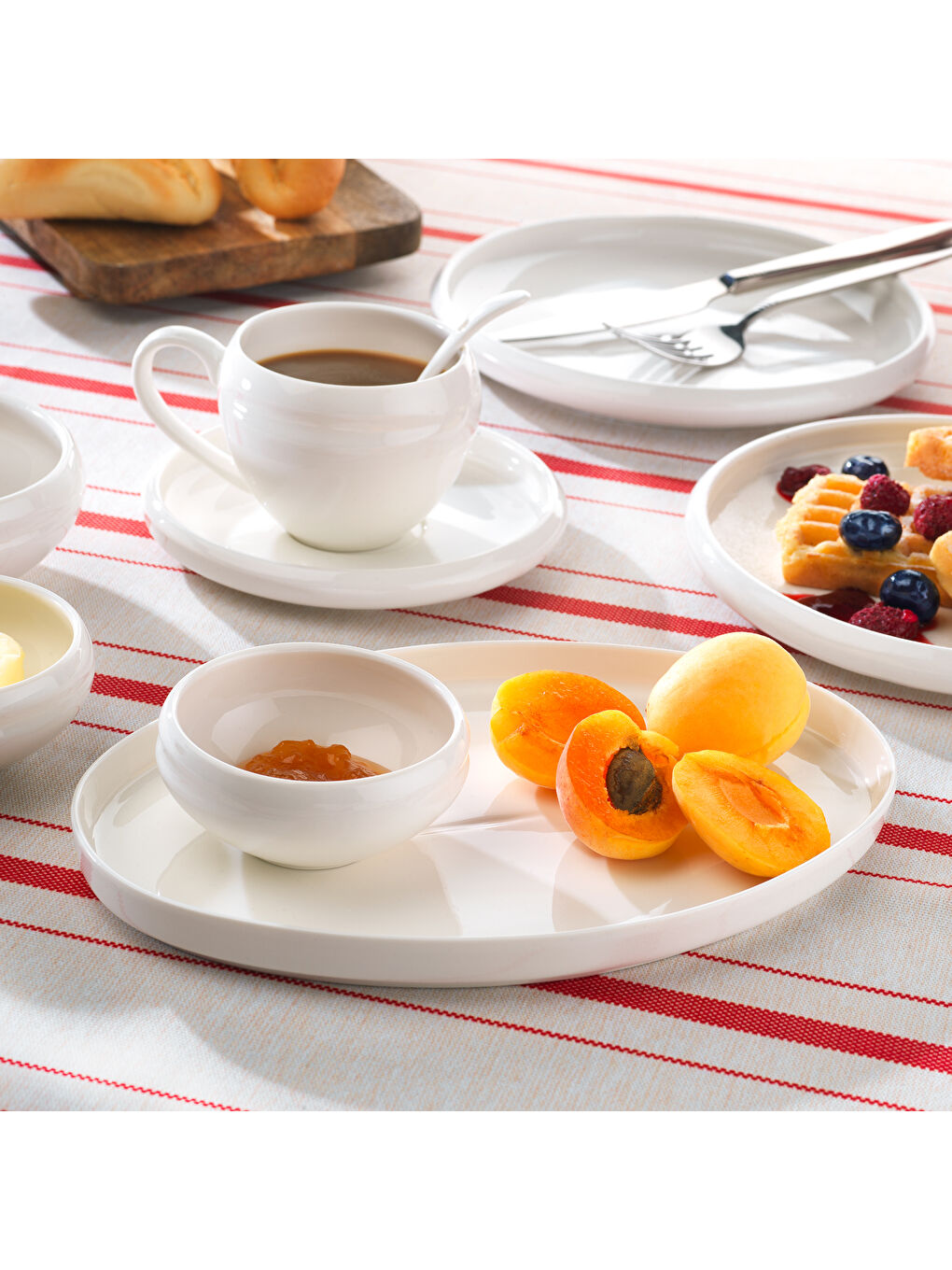Frieda Kahvaltı Takımı 32 Parça-Beyaz-2