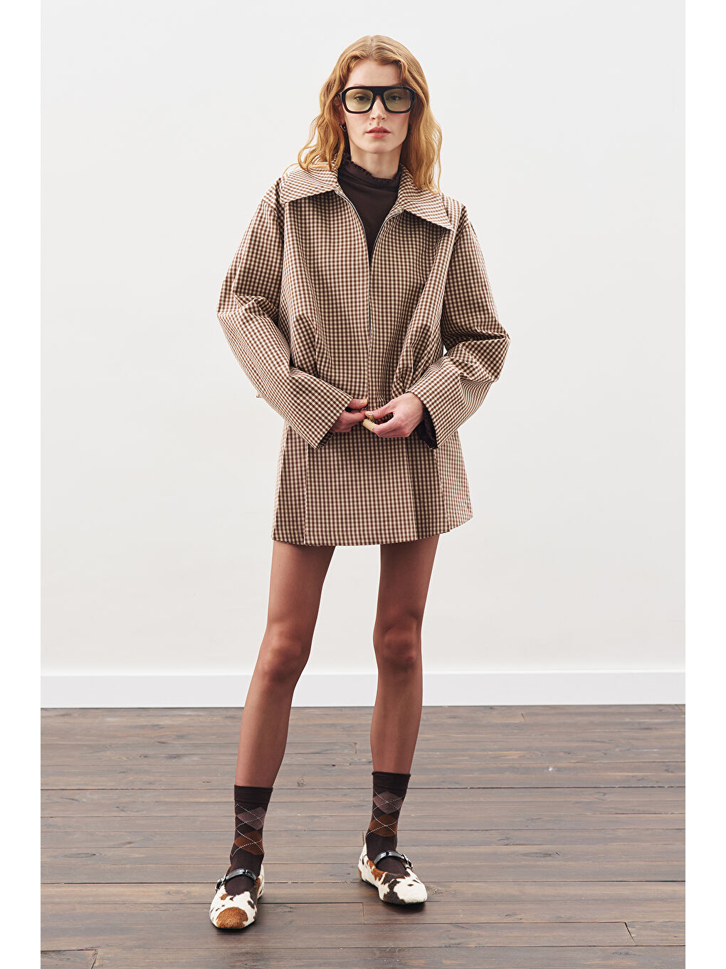 Karışık Ekoseli Bomber Ceket Ekose-6