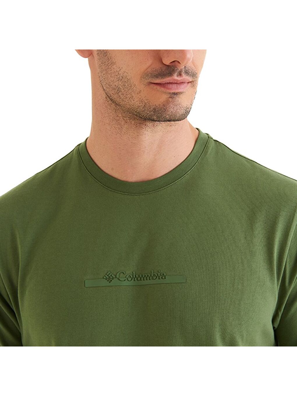 Yeşil CSC Bar Split Graphic Kısa Kollu Erkek Tişört CS0121-5