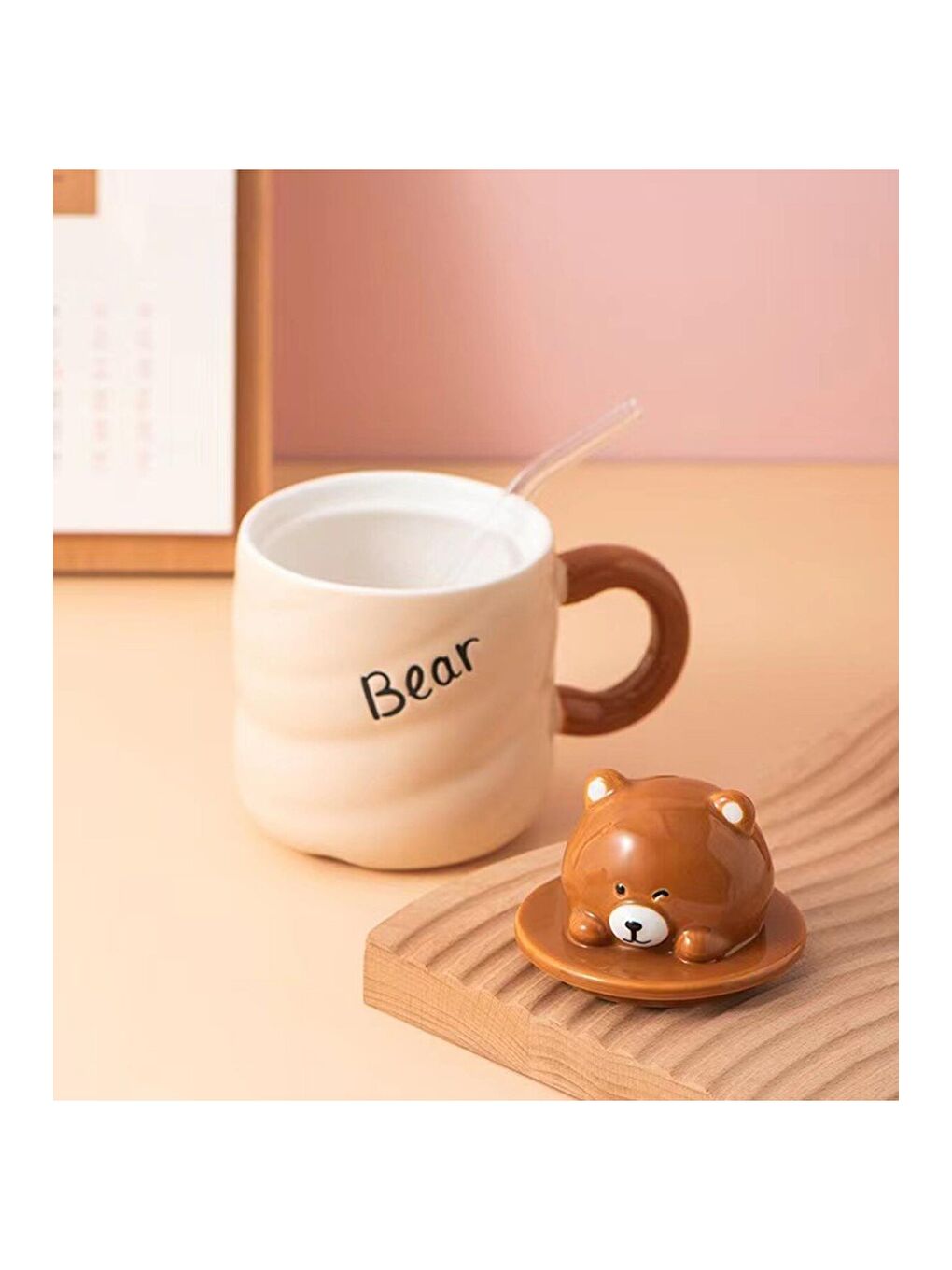 Karışık Minik Dostlar Temalı Seramik Kupa-4