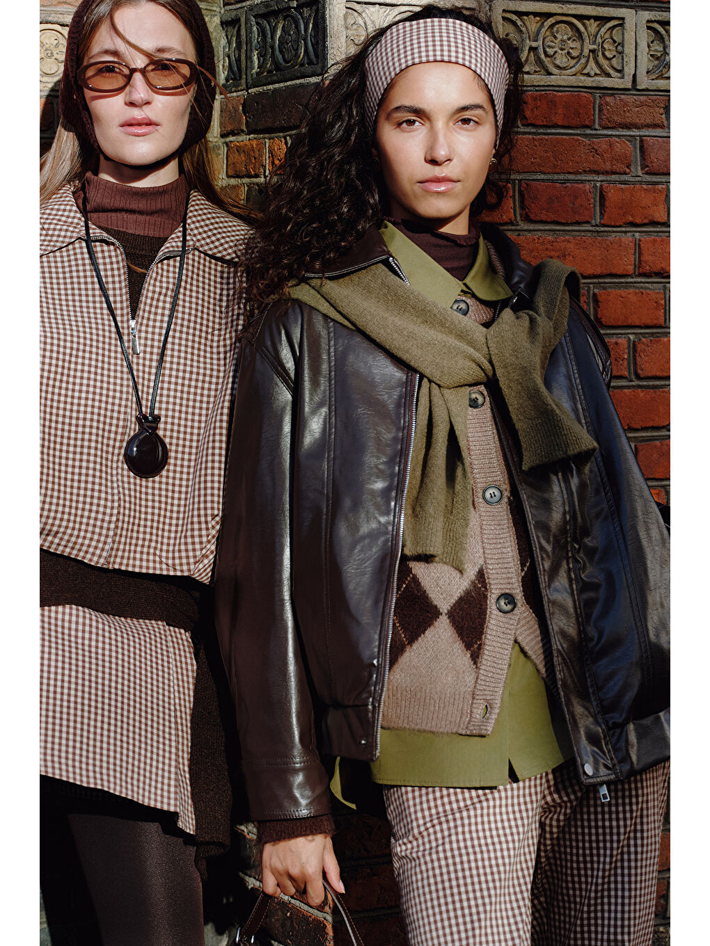 Kahverengi Retro Tarz Oversıze Deri Ceket Acı Kahve