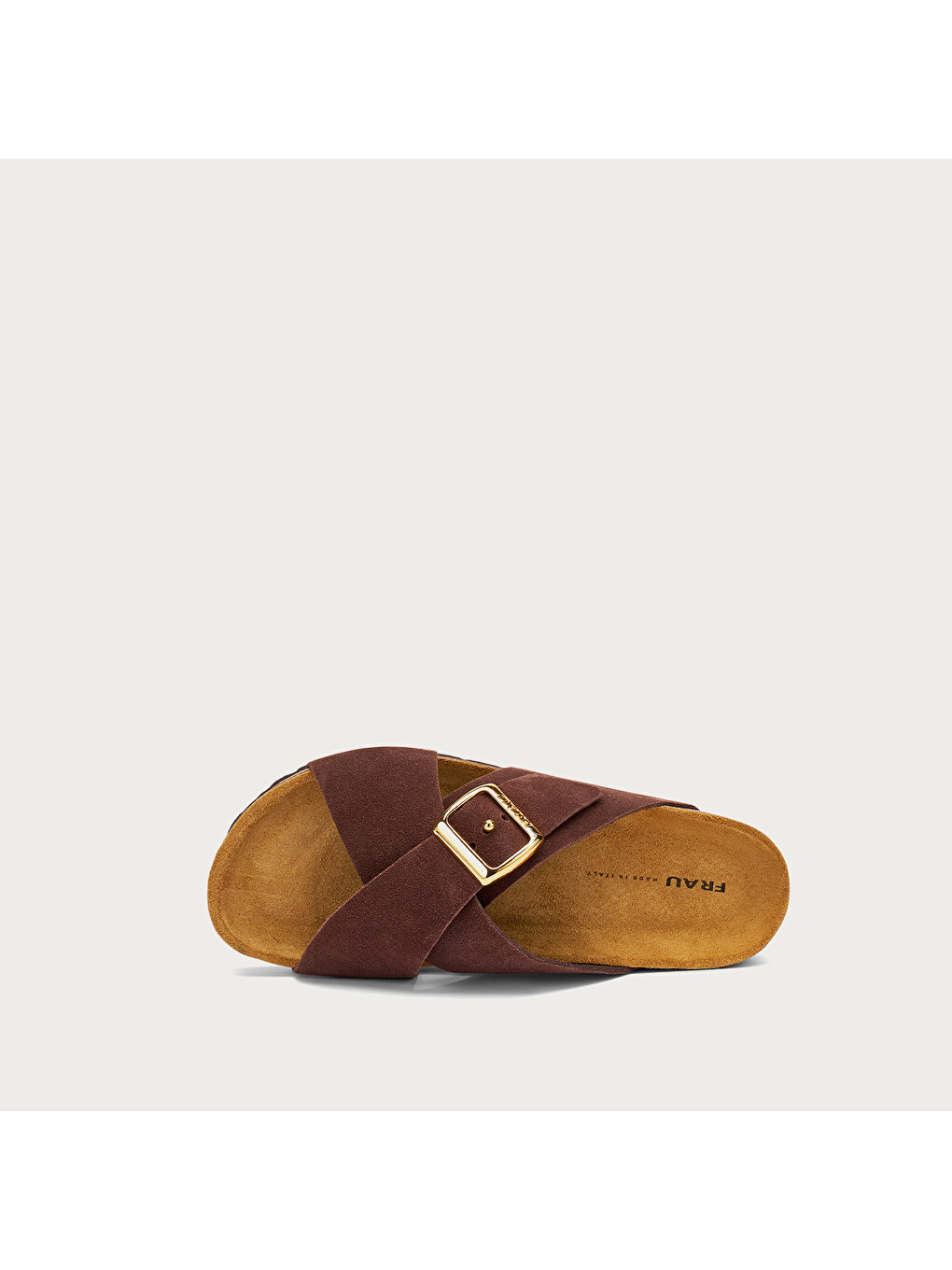 Kahverengi Kadın Terlik 17B3 VELOUR-S SUEDE CROSSOVER-STRAP SLIDERS-3