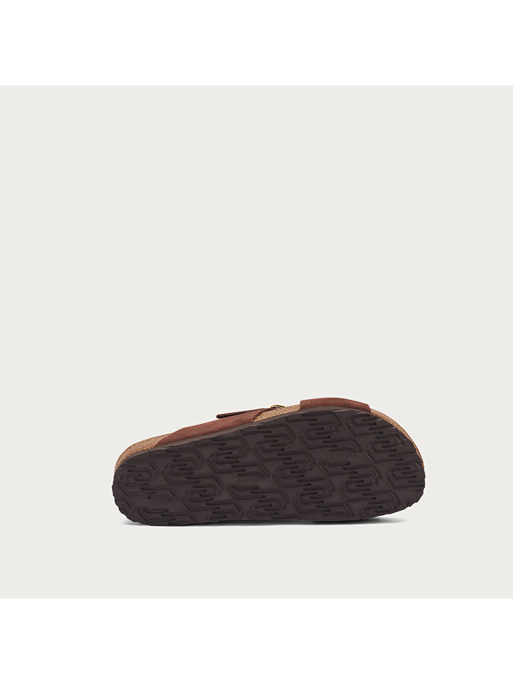 Kahverengi Kadın Terlik 17B3 VELOUR-S SUEDE CROSSOVER-STRAP SLIDERS-4