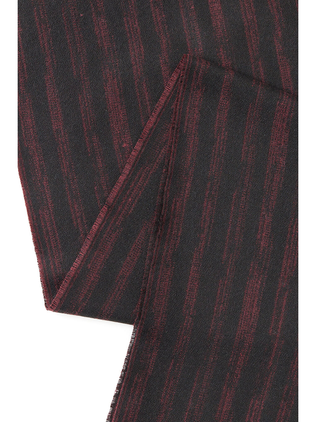 Erkek Bordo-Siyah Desenli Atkı-1