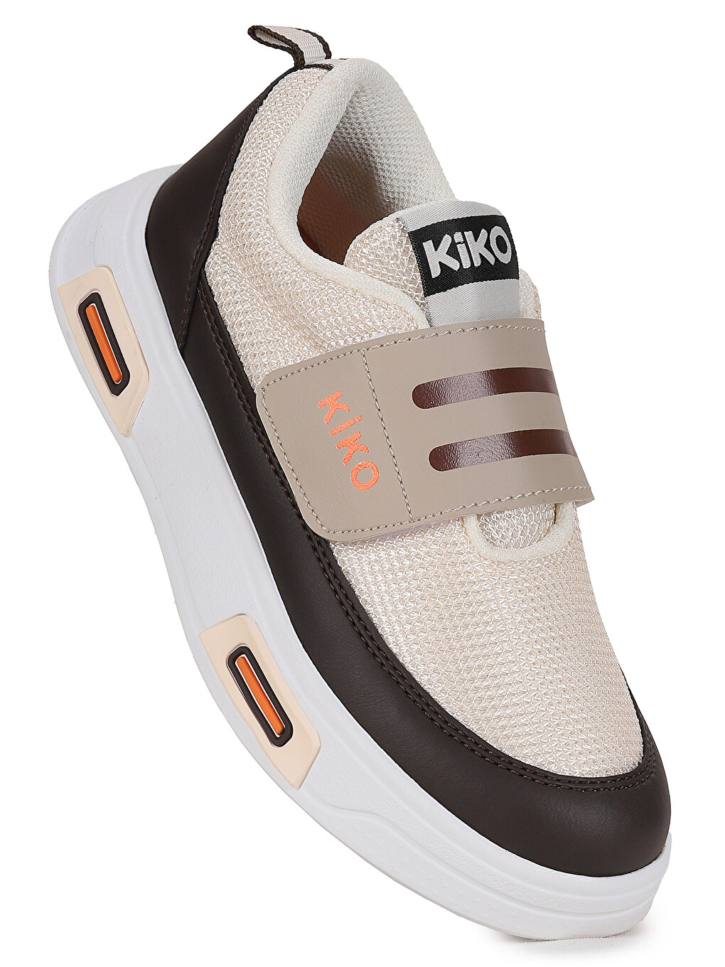 Kahverengi Strap Cırtlı Günlük Erkek Çocuk Spor Ayakkabı