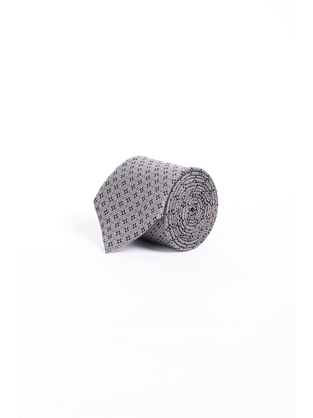 Erkek Gri-Antrasit Desenli Kravat