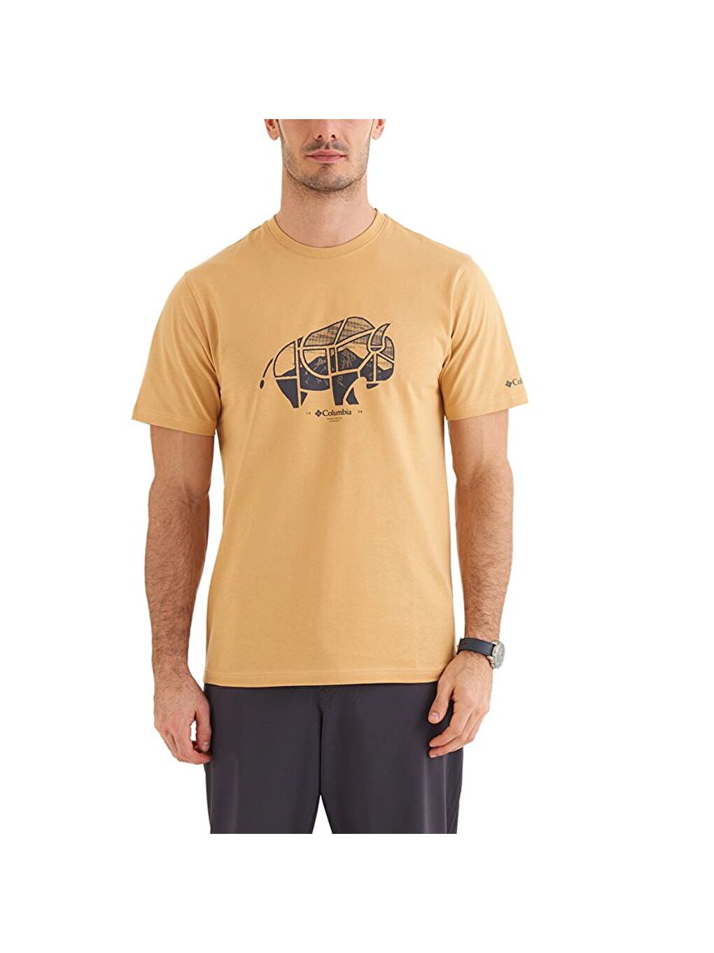 Sarı CSC Range Roamer Erkek Kısa Kollu T-shirt CS0360