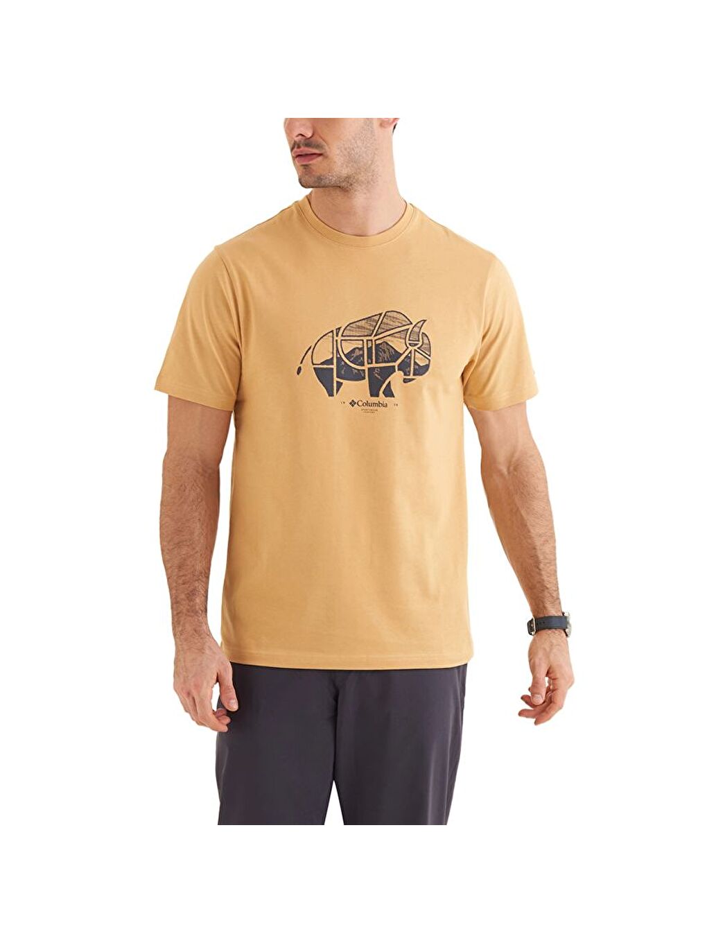 Sarı CSC Range Roamer Erkek Kısa Kollu T-shirt CS0360-3