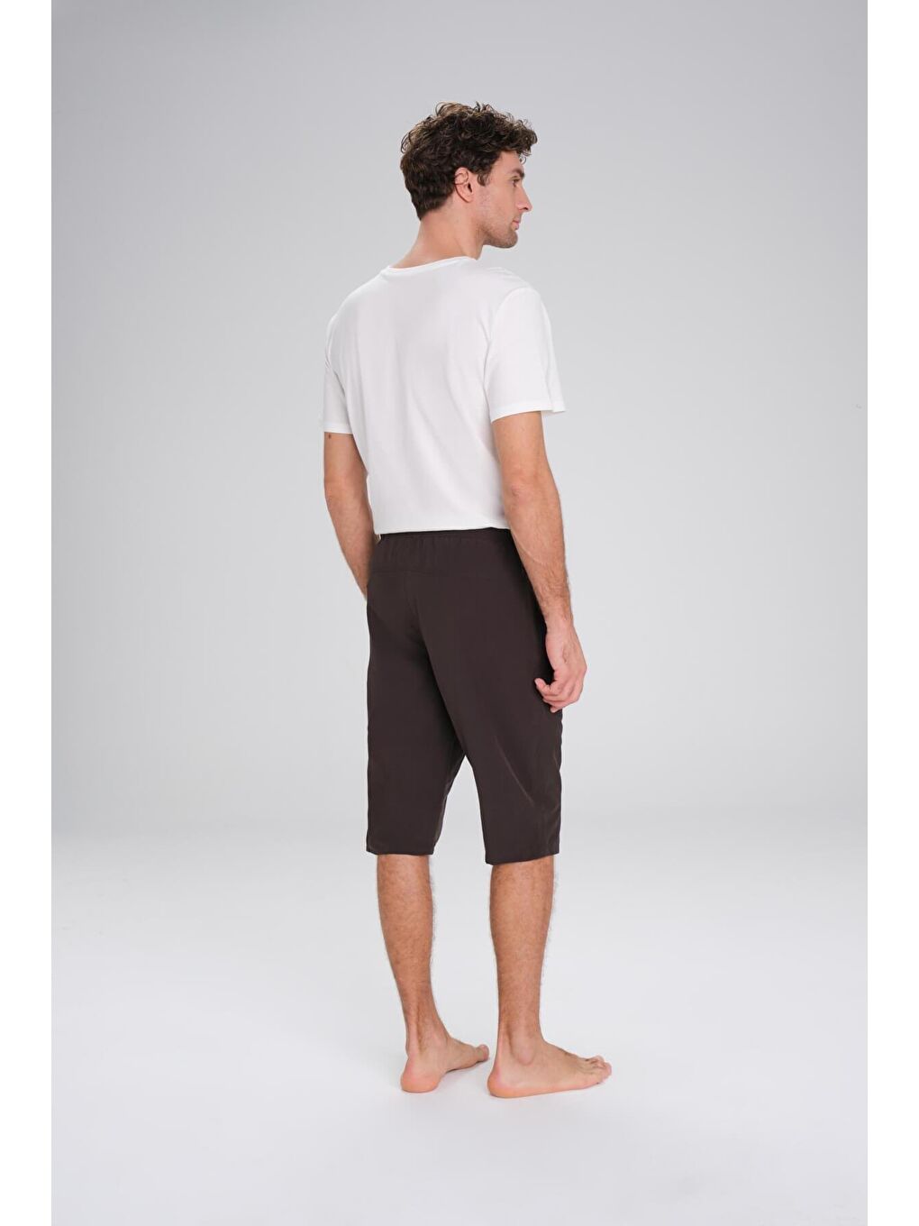 Haki Uzun Erkek Havuz Ve Deniz Şortu 2425-2