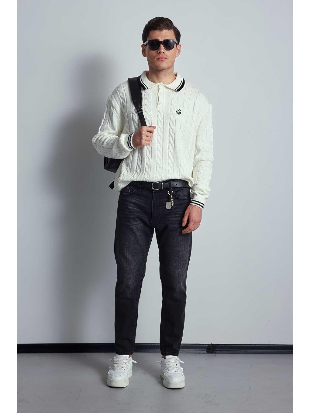 Erkek Boyfriend Fit Jean Pantolon Siyah-4