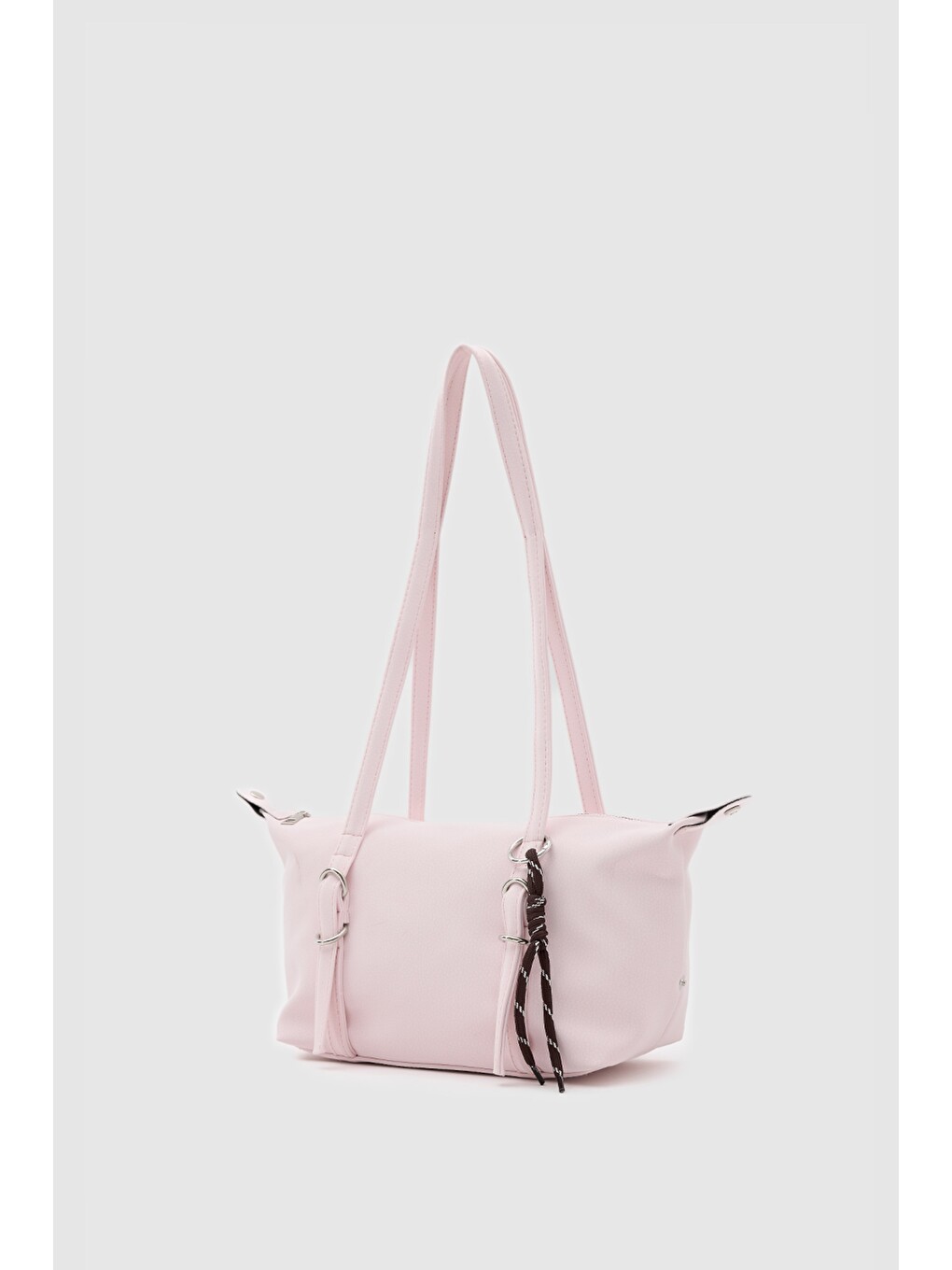 Gia Charmlı Oval Çanta Pudra Pembe-3