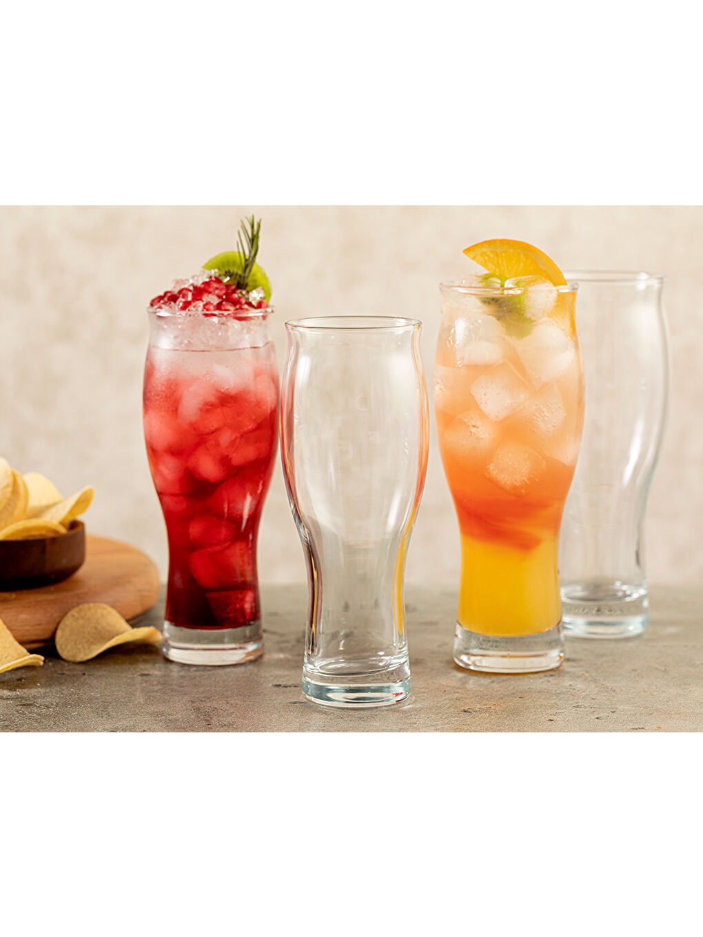 Renksiz Mystery Cam 2'li Meşrubat Bardağı-2