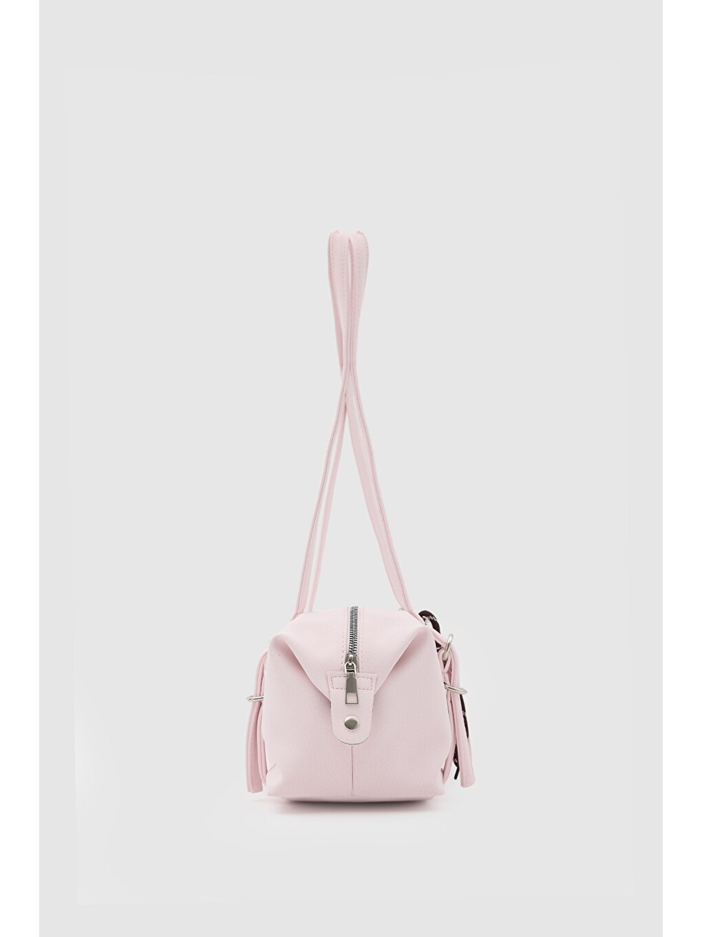 Gia Charmlı Oval Çanta Pudra Pembe-5