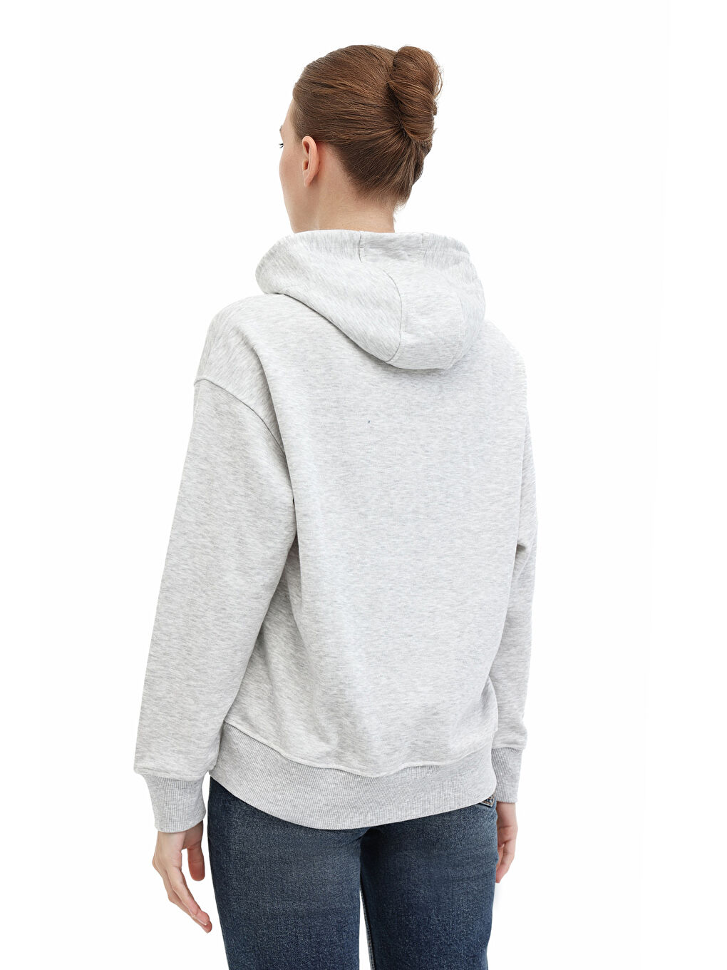 Gri WB 17BELLA-K 5PR GRI MELANJ Kadın Sweatshirt-1