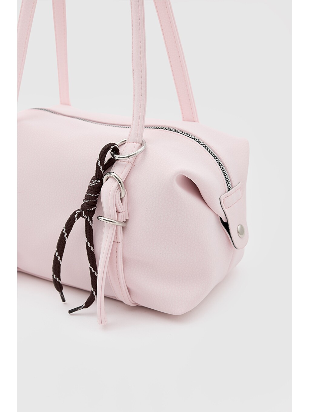 Gia Charmlı Oval Çanta Pudra Pembe-6
