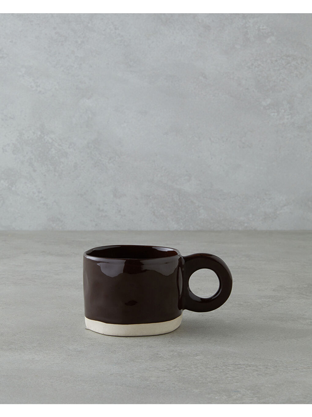 Splashy Stoneware Kupa 300 ml Koyu Kahverengi