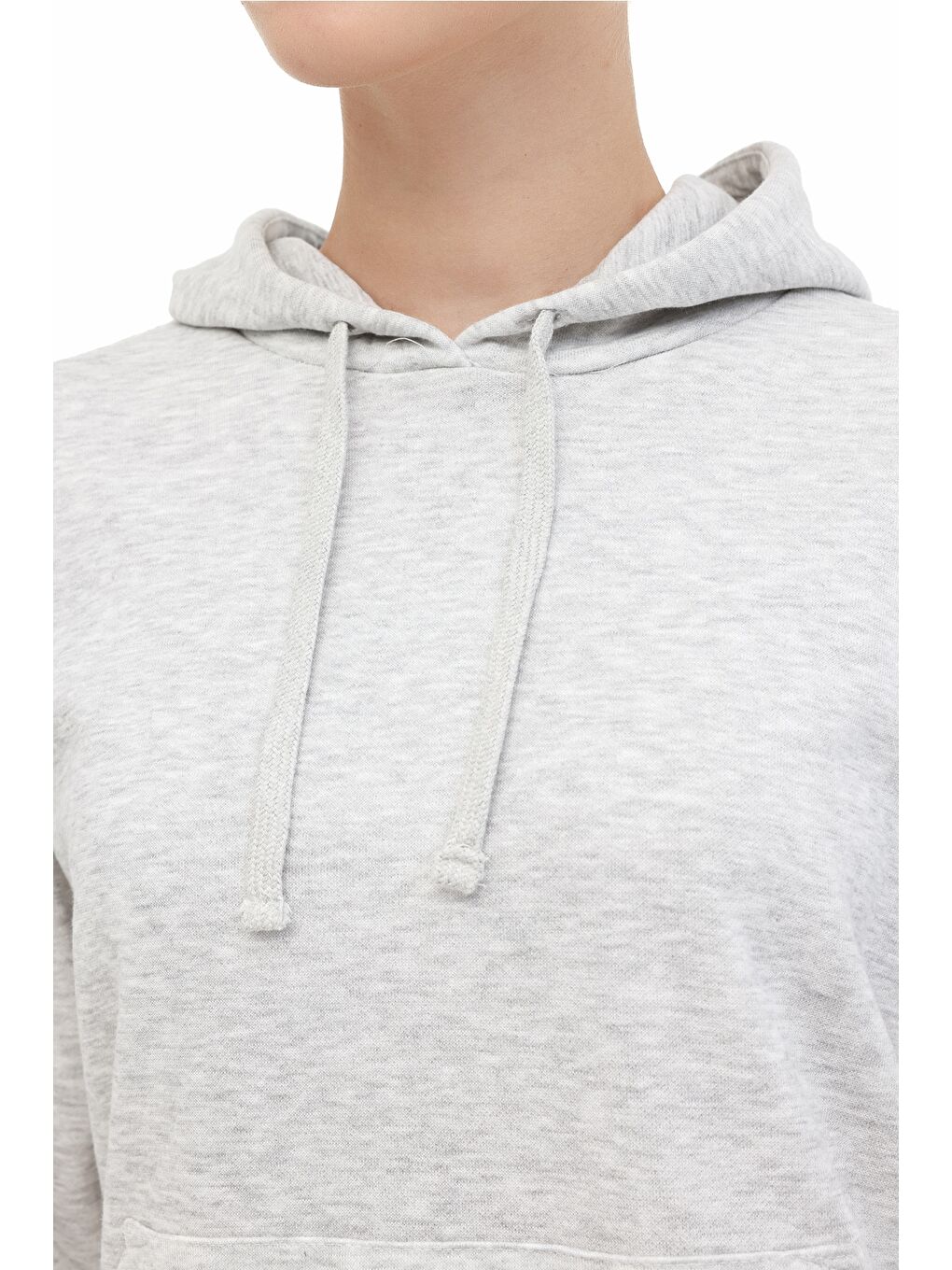 Gri WB 17BELLA-K 5PR GRI MELANJ Kadın Sweatshirt-3