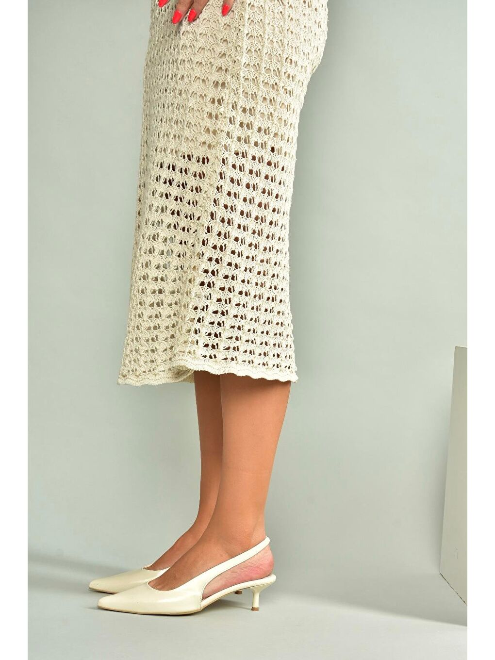 Bej Kadın Topuklu Ayakkabı U5184398